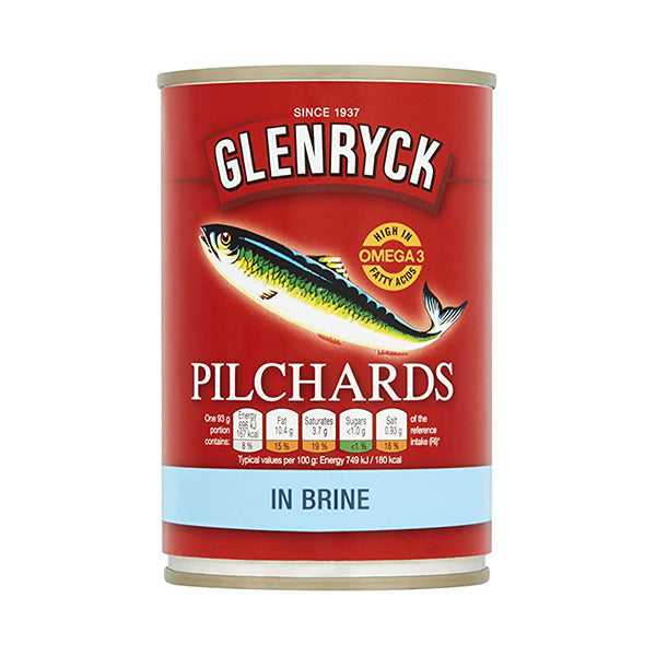 Glenryck Pilchards in Brine from Adam Afro, your African supermarket in Milton Keynes