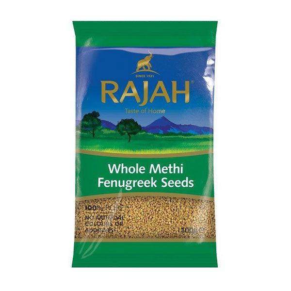 Rajah Whole Methi (Fenugreek Seeds) from Adam Afro, your African supermarket in Milton Keynes