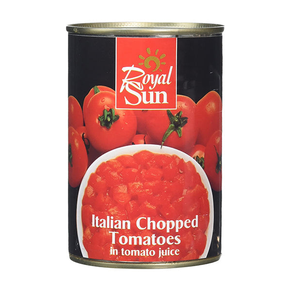 Royal Sun Chopped Tomatoes from Adam Afro, your African supermarket in Milton Keynes