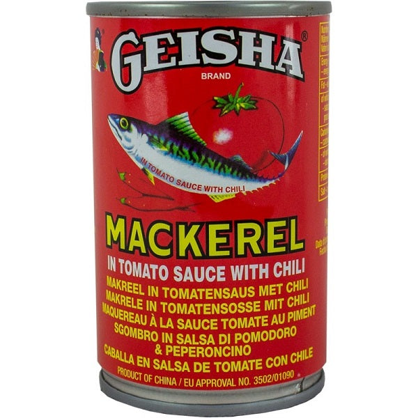 Geisha Mackerel - Tomato & Chilli from Adam Afro, your African supermarket in Milton Keynes