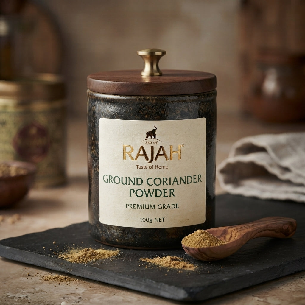 Rajah Whole Coriander Seeds.