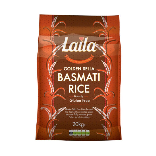 Laila Sella Basmati Rice from Adam Afro, your African supermarket in Milton Keynes