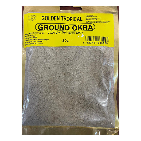 Ground Okra from Adam Afro, your African supermarket in Milton Keynes