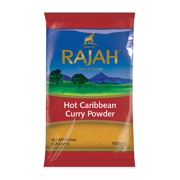 Rajah Hot Caribbean Curry Powder from Adam Afro, your African supermarket in Milton Keynes